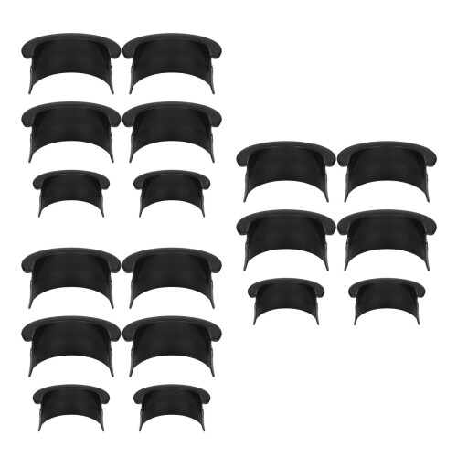 18Pcs Durable Black Pocket Liners for Pool Table Billiard Accessories 2