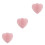 3Pcs Pink Nail Embossed Mold Frame Bending Tool for DIY Manicure Art 5