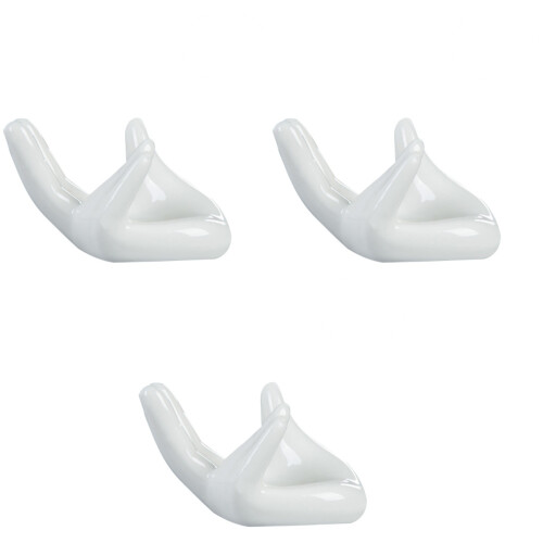9St Ocarina Display Accessoires Wit Keramisch Hand Houder 2