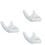9St Ocarina Display Accessoires Wit Keramisch Hand Houder 6