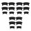 18Pcs Durable Black Pocket Liners for Pool Table Billiard Accessories 6