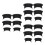 18Pcs Durable Black Pocket Liners for Pool Table Billiard Accessories 7