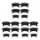 18Pcs Durable Black Pocket Liners for Pool Table Billiard Accessories 2