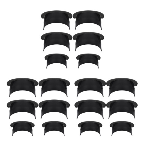 18Pcs Durable Black Pocket Liners for Pool Table Billiard Accessories 1