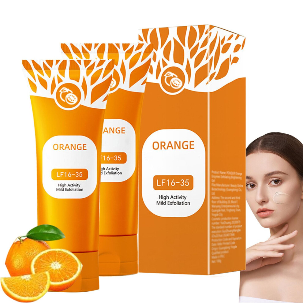 Orange Exfoliating Face Scrub Gel 50G Â Gentle Deep Cleansing And Hydration For Radiant Skin