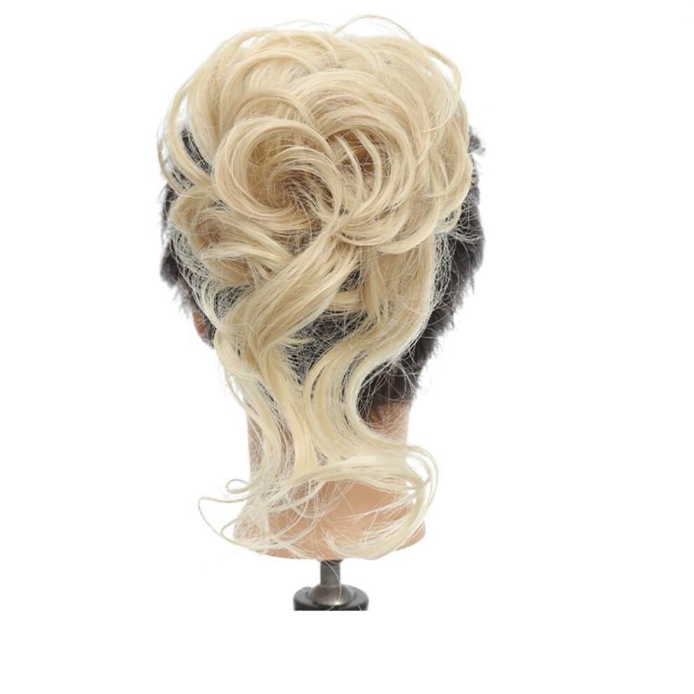 Hair Bun Extension Gold â Fast Styling ClipIn Updo with Natural Volume and Secure Clip
