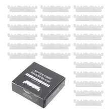 400pcs Single Edge Razor Blades for Men with Sharp Chrome Coating for Precision Beard Shaping