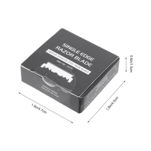 400pcs Single Edge Razor Blades for Men with Sharp Chrome Coating for Precision Beard Shaping 2