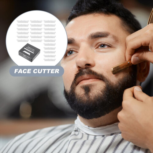 400pcs Single Edge Razor Blades for Men with Sharp Chrome Coating for Precision Beard Shaping 1