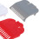 3 Pcs Hair Clipper Guards Set Red Gray White, ColorCoded Replacement Clipper Guide Combs for Trimmers 3
