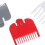 3 Pcs Hair Clipper Guards Set Red Gray White, ColorCoded Replacement Clipper Guide Combs for Trimmers 4
