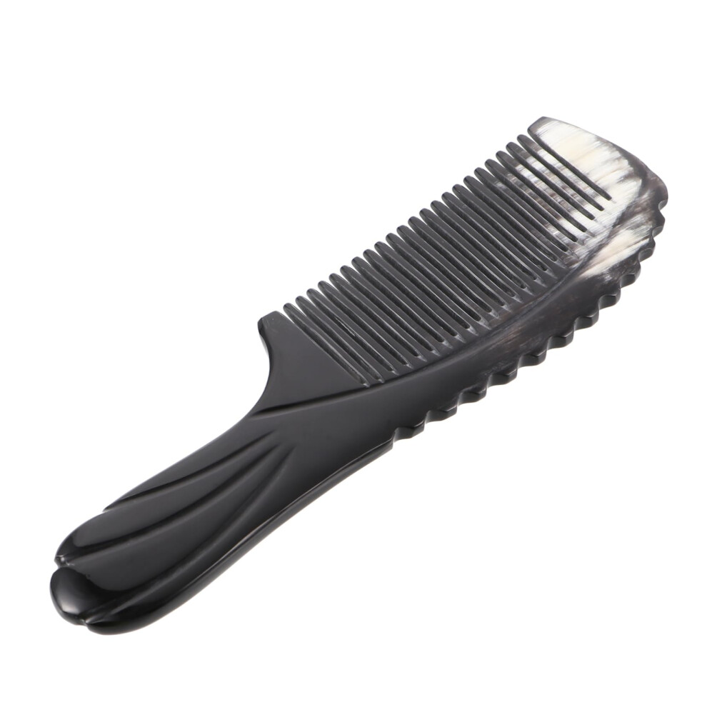 Unisex Water Buffalo Horn Hair Comb Fine Teeth AntiâStatic Ergonomic Grip For Gentle Detangling And Smooth Styling