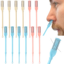 12PCS Double Sided Nose Hair Trimmer 360 Dual Blade 2in1 Nasal Hair Remover for Men Women MultiColor
