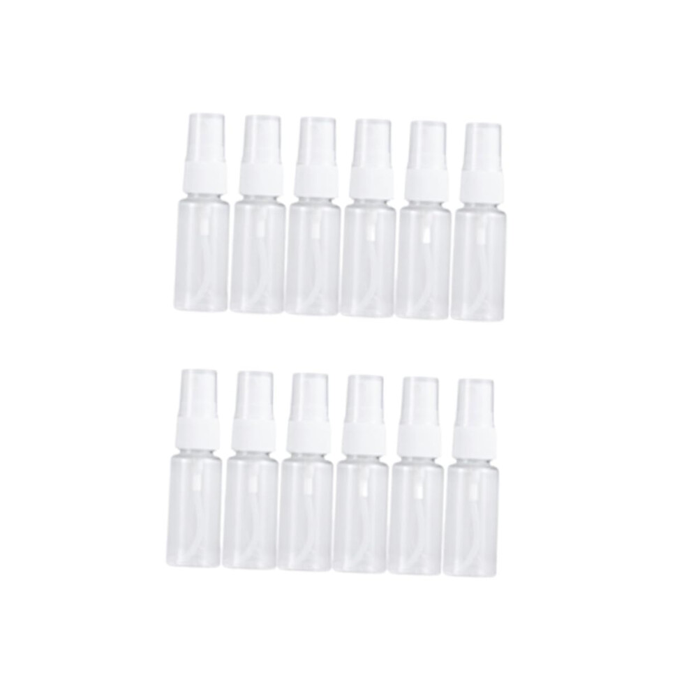 12Pcs Transparent Travel Spray Bottles Refillable Perfume Atomizer with Fine Mist Pump for Makeup
