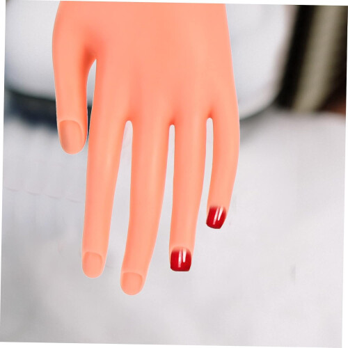 Nail Practice Hand with Fully Movable Joints, Realistic Simulation, Flexible Manicure Training Model 1