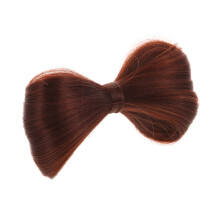 Hair Bun Extension with Chic Bowknot, Clip On Hair Bun for Women, Lightweight Natural Gloss Updo