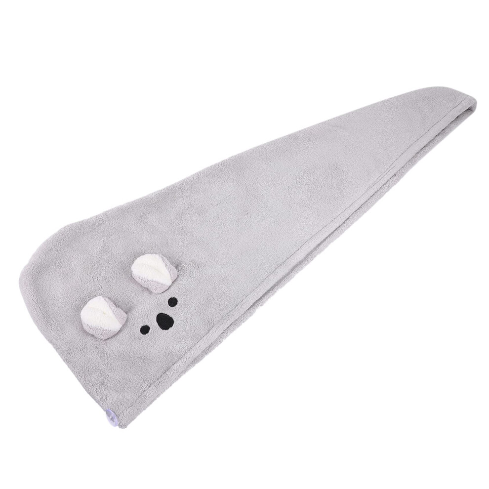 Hair Drying Towel with Rabbit Ears Shower Cap, Fast Drying Absorbent Cotton Bonnet for Bath and Spa
