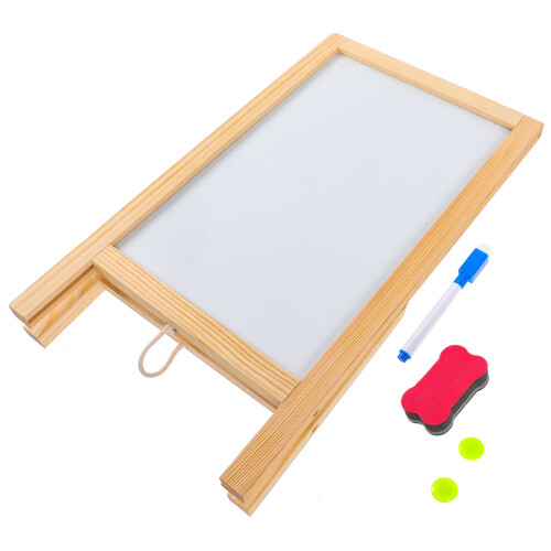 3Sets White Wooden Chalkboard Signs for Menu Message Display 1