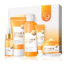 Vitamin C Serum Anti Aging Skin Care Set with Brightening and Hydrating Formula for Women
