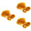 900Stk Robuste Elastische Gummibänder Orange Und Wiederverwendbar 8
