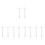 10 Pcs Supplies Plastic Student Ruler Square White 5