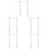 10 Pcs Supplies Plastic Student Ruler Square White 6