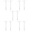 10 Pcs Supplies Plastic Student Ruler Square White 8