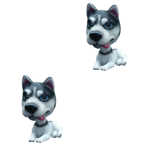 2Stk Graue Cartoon Hund Auto Schmuck Für Auto Oder Zuhause 2