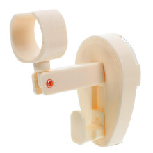 Rotatable Hair Dryer Holder with NoDrill Wall Mount and Cord Organizer, Compact Rack for Bathroom Travel