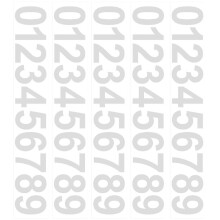 Witte Zelfklevende Nummerstickers Voor Brievenbus En Sporthelm