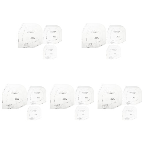 15Stk Professionelle Acryl Lineale Bowl Cozy Vorlage Für Patchwork DIY 1