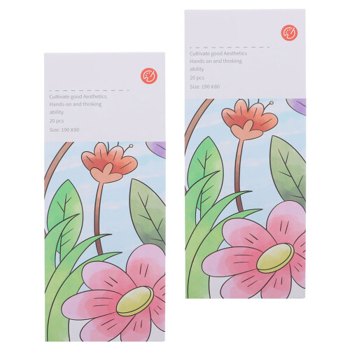 2Stk Malpapier Für Kinder Wasserfarben Buch Mit Langlebigem Material