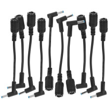 20Stk Laptop Adapter Kabel 90 Converter Ladekabel Schwarz