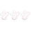 3Sets ABS Kinder Halskette Und Armband Set Schmuck Sets 6