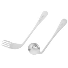 3Sets Robust Essgabel Löffel Ergonomisch