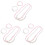 3Sets ABS Kinder Halskette Und Armband Set Schmuck Sets 4