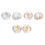 12Stk Hochwertige Earring Backs Ohrstecker Verschlüsse Farben 3