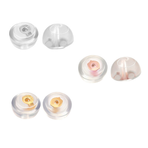 12Stk Hochwertige Earring Backs Ohrstecker Verschlüsse Farben 1