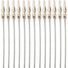 100Stk Silber Metall Klemmen DIY Foto-Clips Memo-Wandhalter