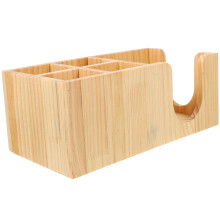 2Stk Und Tee Station Organizer Holz Beige Mit Rundungen