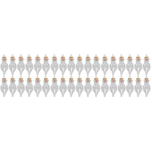 96Stk Mini Glasfläschchen Mit Kork, Transparent Für DIY Und 2