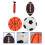 4Ensembles Ballon Gonflable Jouet Enfant Durable Et 8