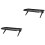 2Pièces Étagère Noire Pliable Pour Support Moniteur Écran 3