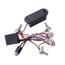 2Pièces Égaliseur 3 Bandes Avec Volume Et Basse Pour Guitare