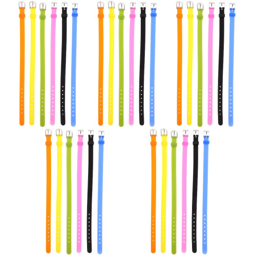 30Pièces Silicone Confortables Couleurs Assorties Pour 2