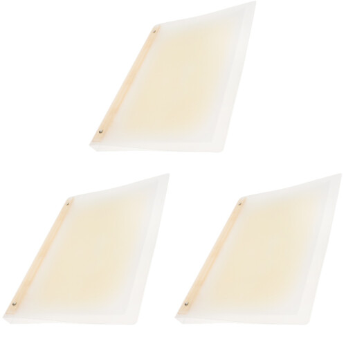 3Pièces Housse Protège-Cahier Transparent Pour Et Notes A4 1