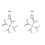 2Pièces Collier Clavicule Argenté Élégant Pour Soirée Carnaval 2