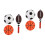 4Ensembles Ballon Gonflable Jouet Enfant Durable Et 4