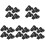 20Pièces Pinces Ventouse Noir, Rangement Stable Billets Ticket 2