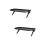 2Pièces Étagère Noire Pliable Pour Support Moniteur Écran 6